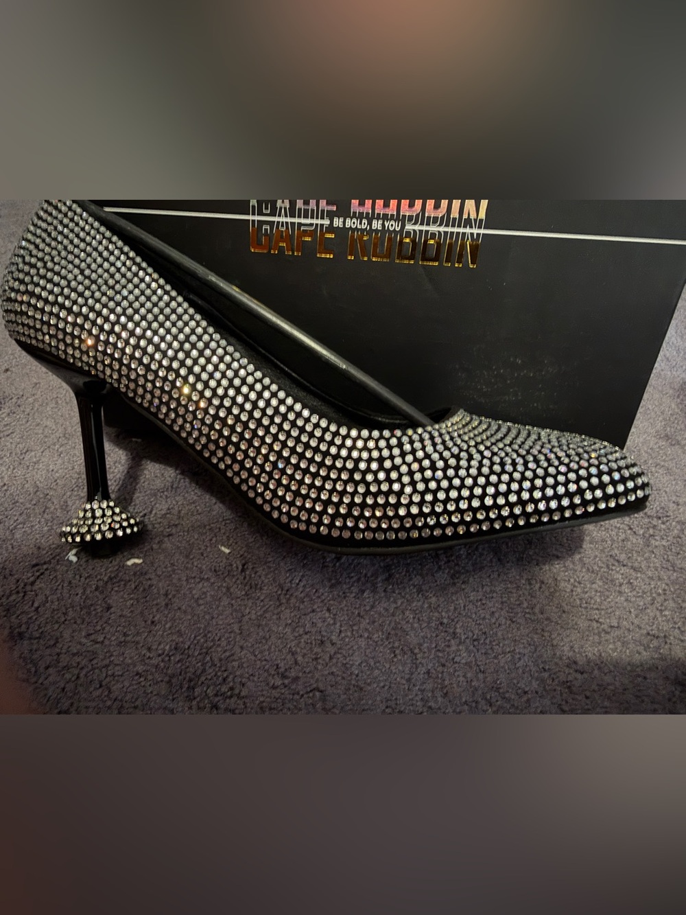 Women’s Black Rhinestones Ualerye Heels - Cape Robbin